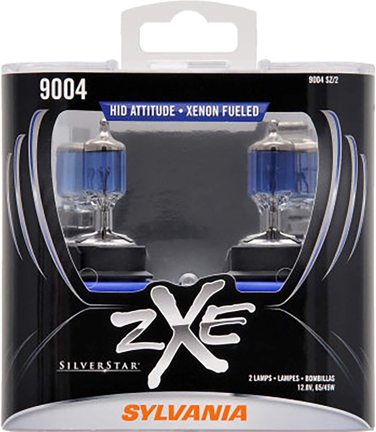 9004 SilverStar zXe Halogen Headlight Bulb, Pack of 2 A346