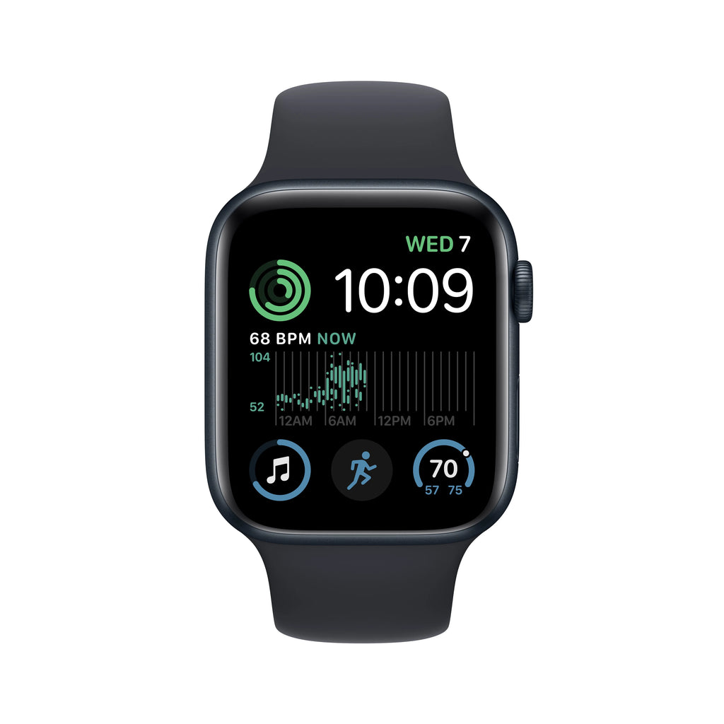 Apple Watch SE 2nd Generation GPS 44mm Midnight Aluminum Case Sport Band G265859