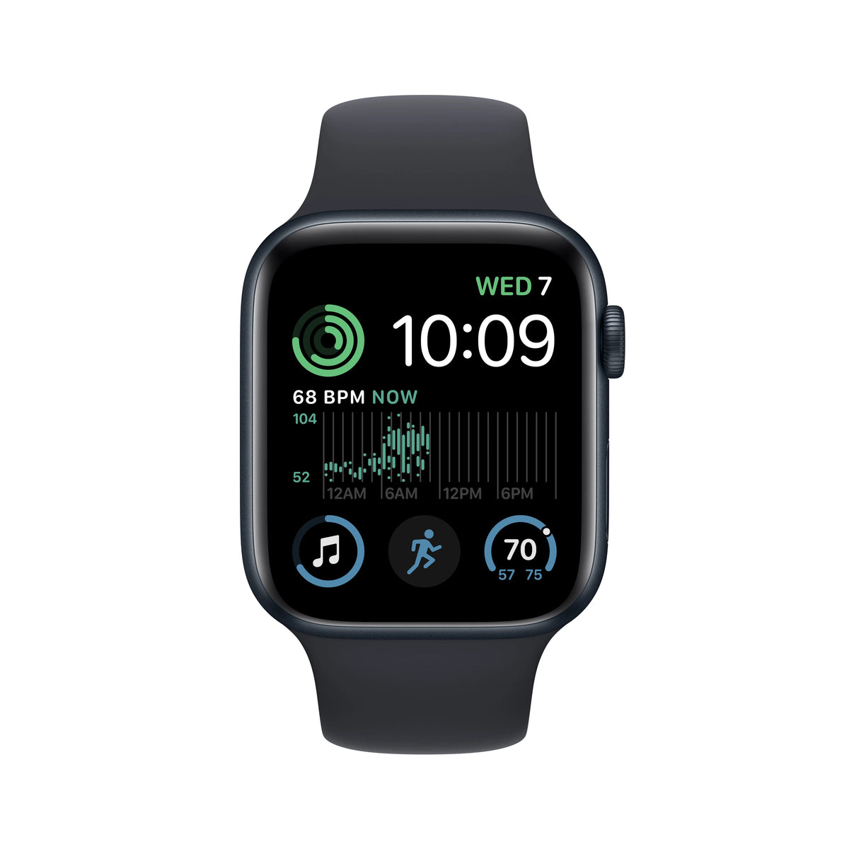 Apple Watch SE 2nd Generation GPS 44mm Midnight Aluminum Case Sport Band G265859