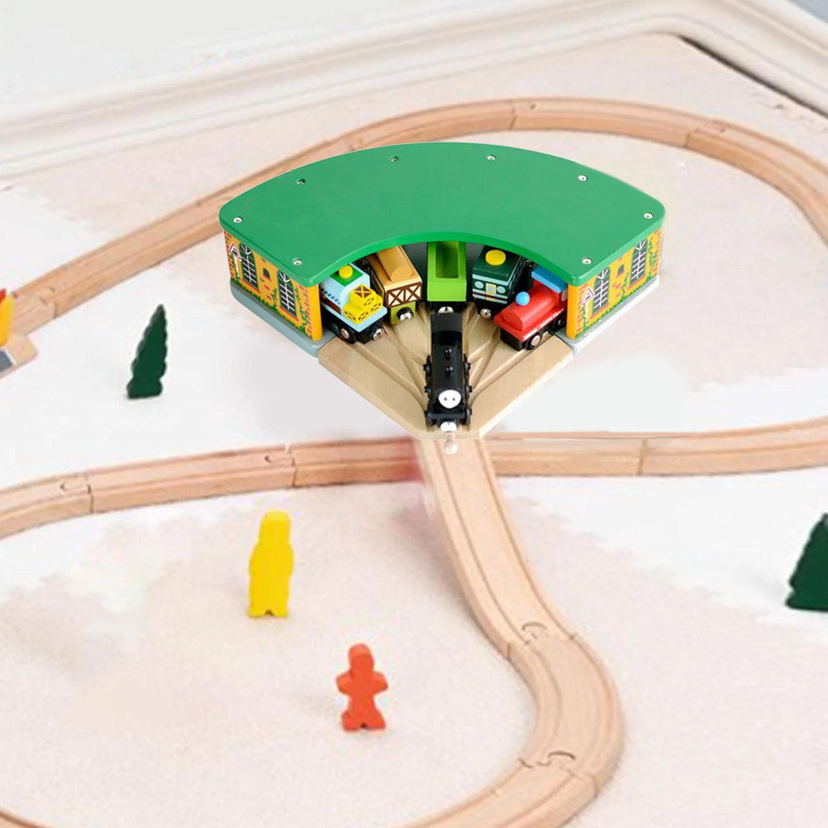 Wooden Train Shed Toy G579