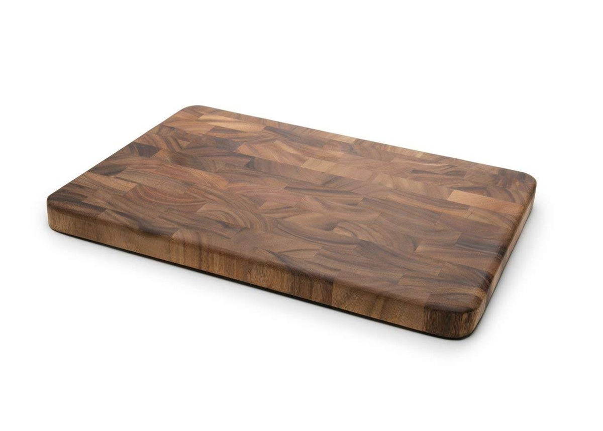 Large Acacia Wood End Grain Prep Station K98352
