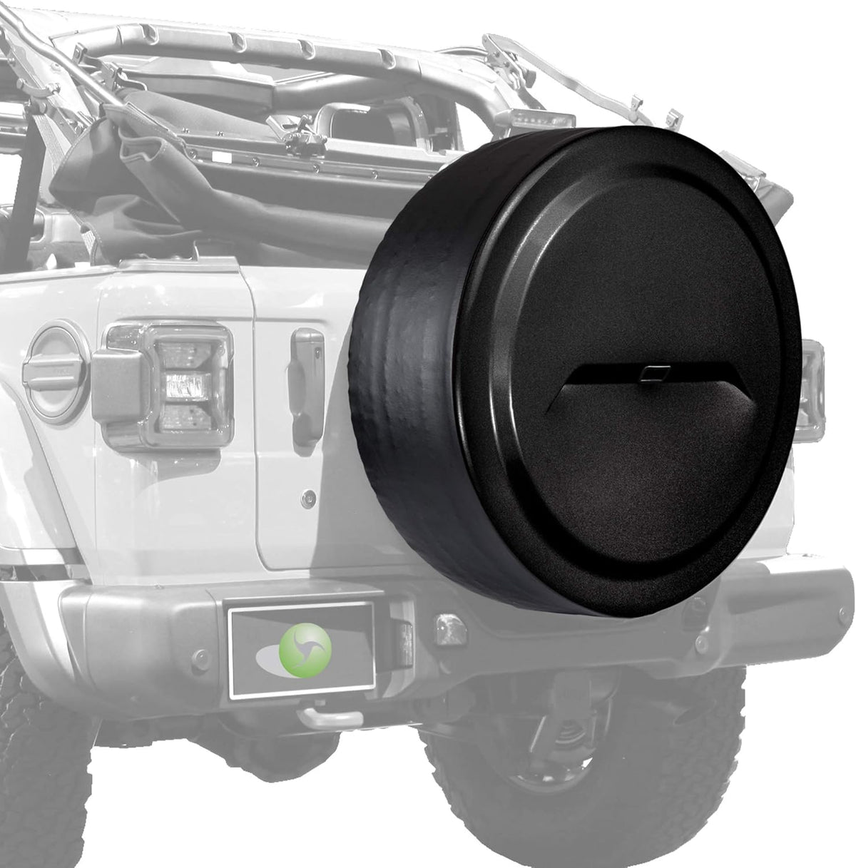 33" Black Rigid Tire Cover for Jeep Wrangler JL I825