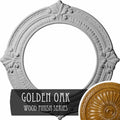 Hand-Painted Golden Oak Ceiling Medallion R426843