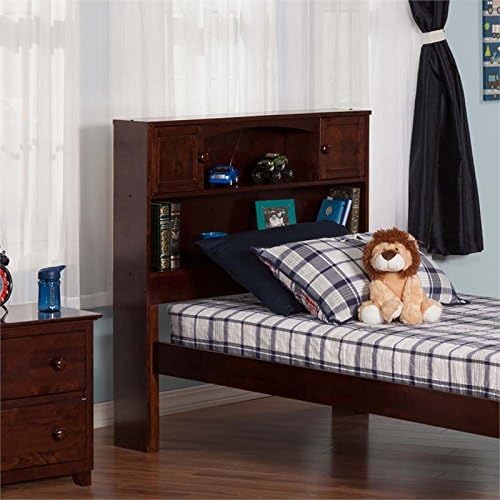 Twin Bookcase Headboard in Walnut I7282