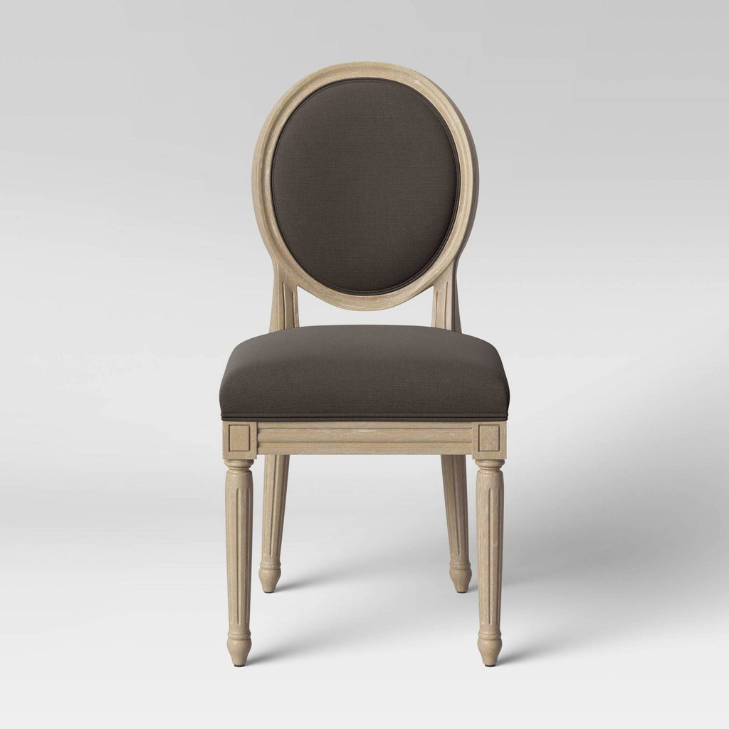 Oval Back Dining Chair Gray K895