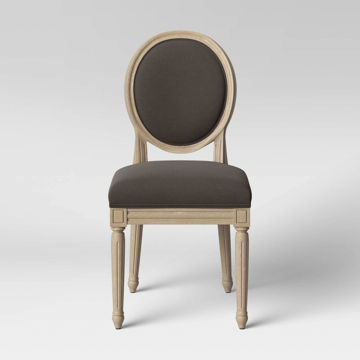 Oval Back Dining Chair Gray K895