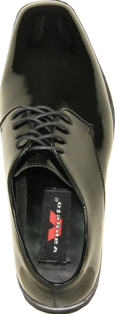 Black Patent Wrinkle Free Dress Shoe D8283