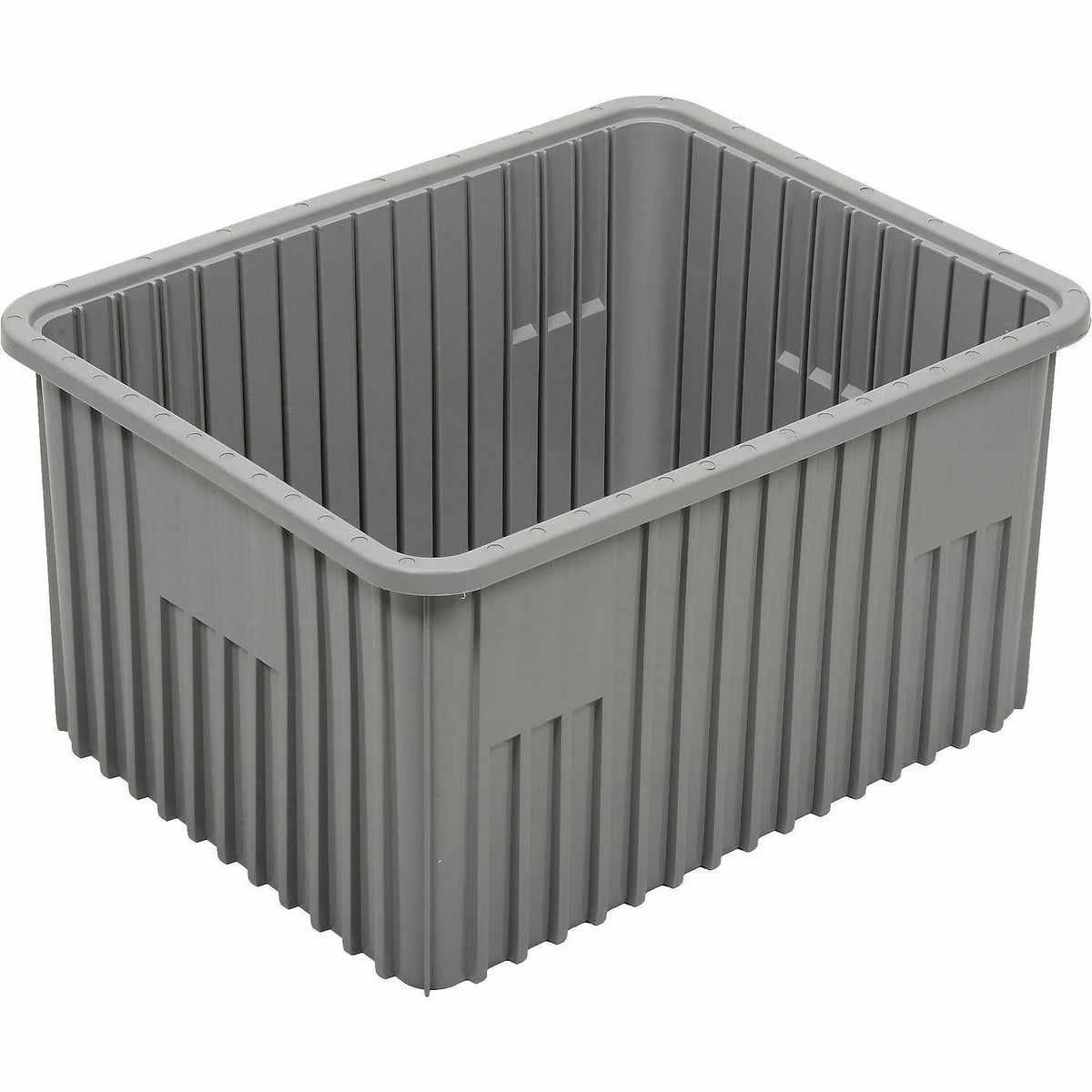 Plastic Dividable Grid Container, Gray, Lot of 3 L8037