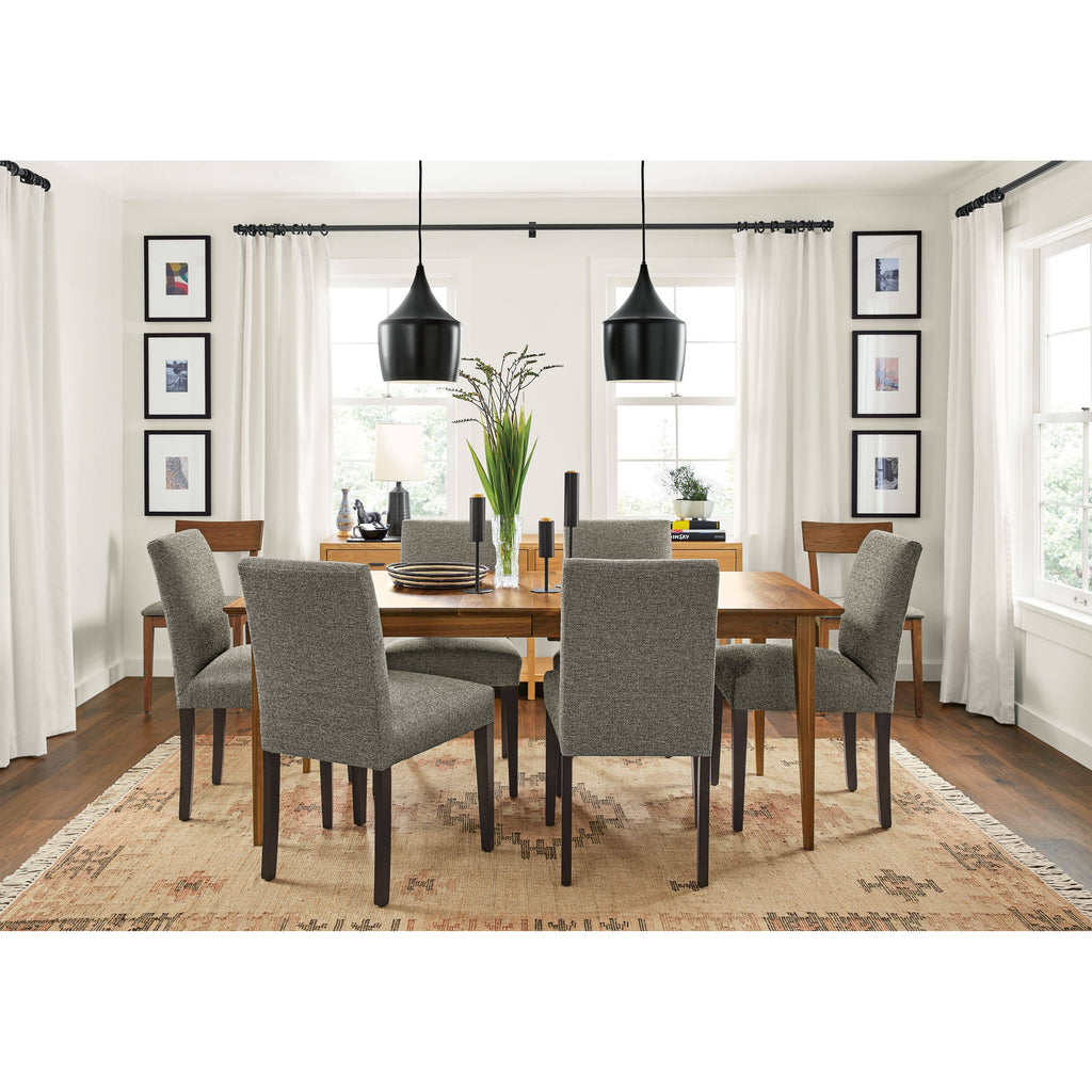 Modern Side Chair in Declan Curry with Charcoal Legs O52356