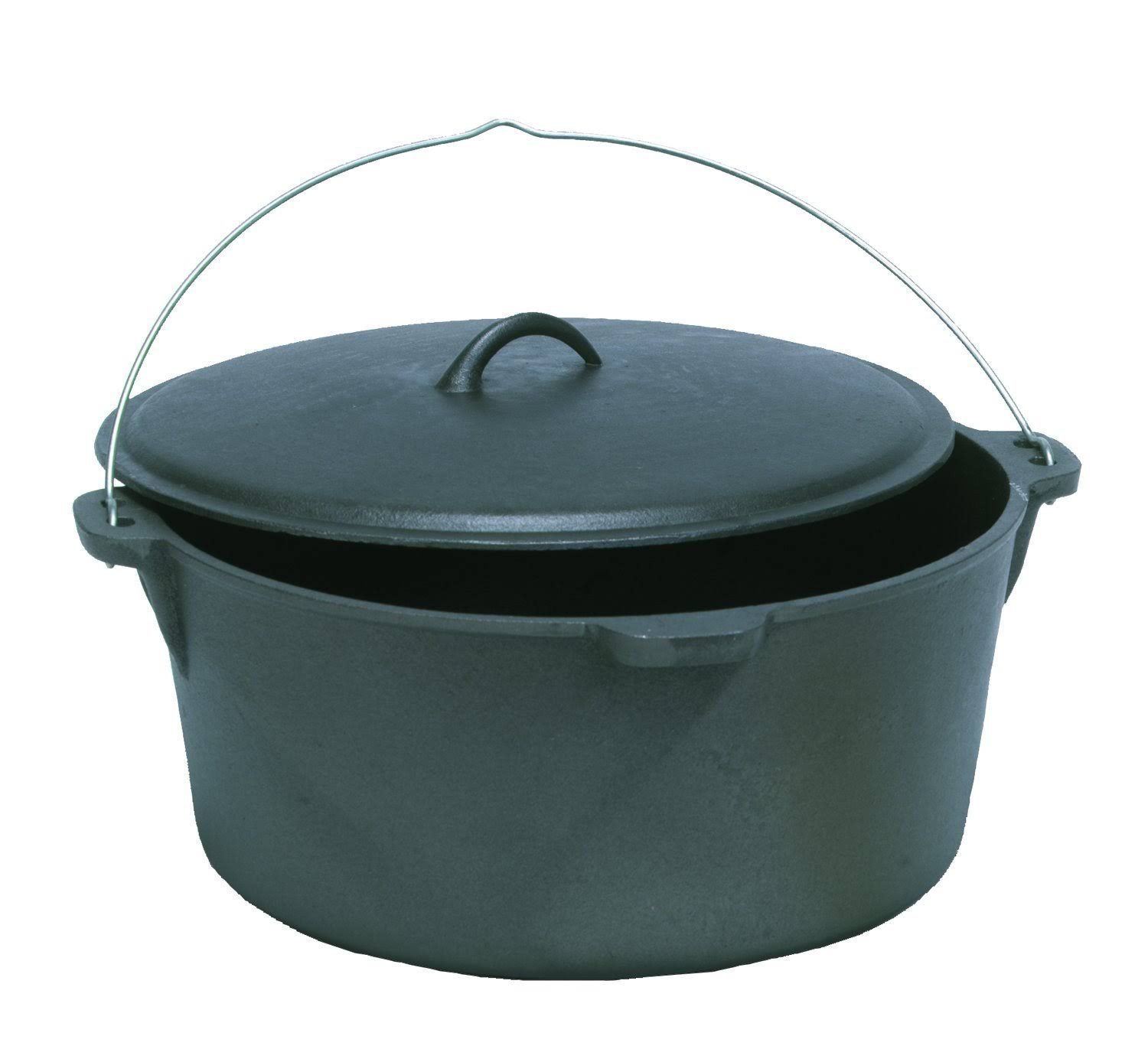 Cast Iron Dutch Oven with Lid and Dual Handles W7472
