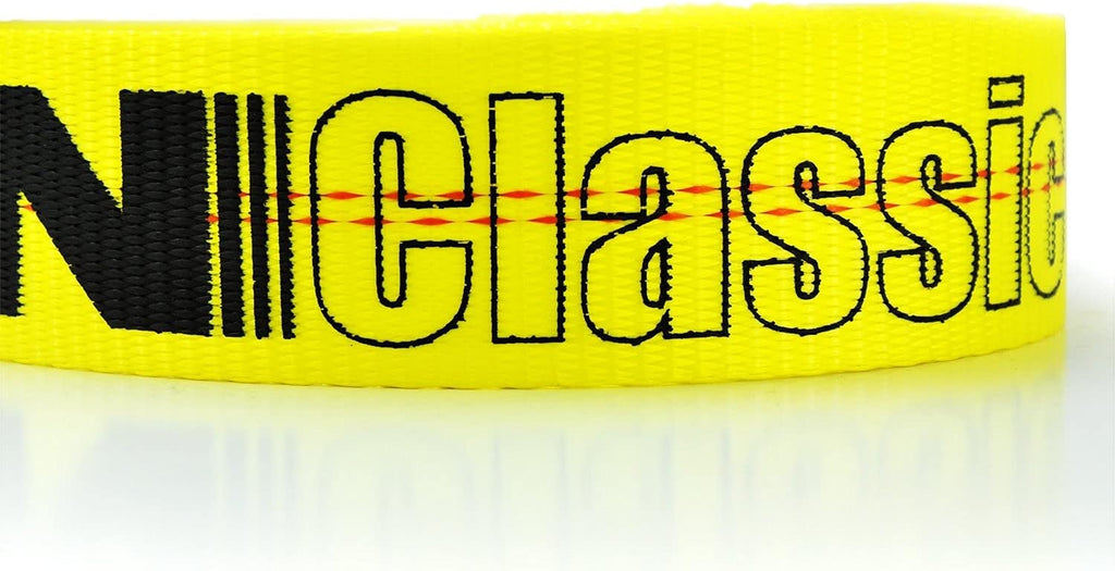 4 Pack 2 Inch x 27 Foot Yellow Winch Strap with Flat Hook D24628
