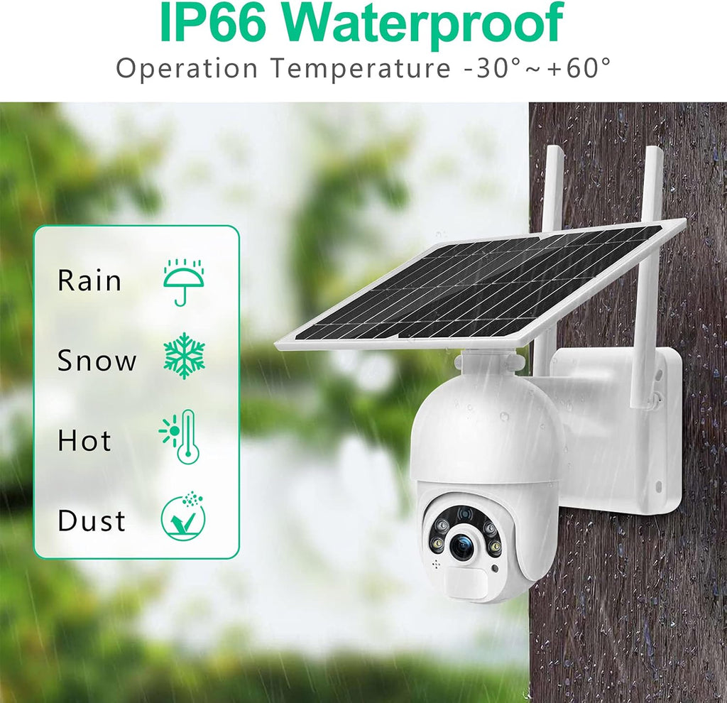 Solar Security Camera with 5dBi Antenna and 14400mAh Battery M609