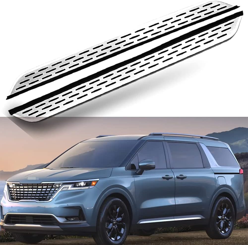 2PCS Silver Running Boards Side Step Nerf Bars G475