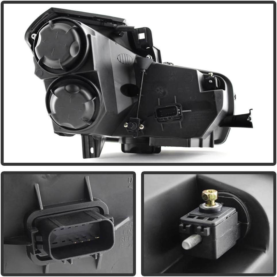 Chrome Projector Halogen Headlights Headlamp Replacement Driver Passenger Side W91490