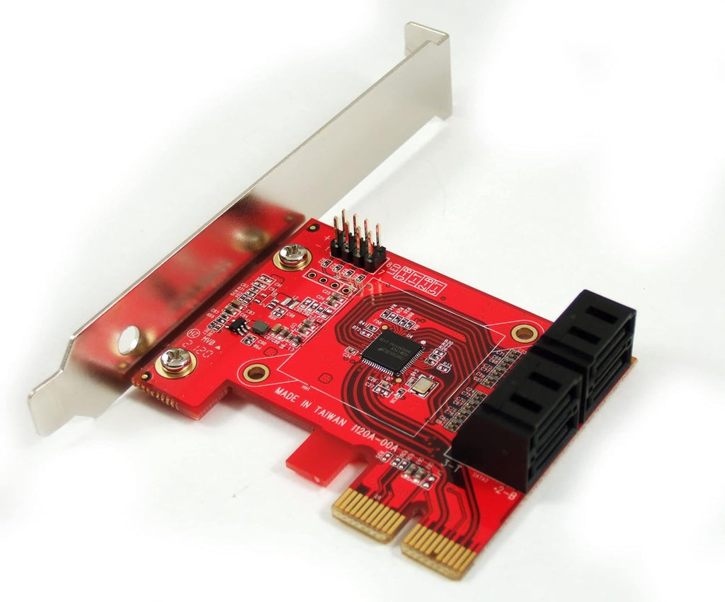 4-Port SATA 6G PCI Express x2 Host Adapter Card Pack of 2 Z467527