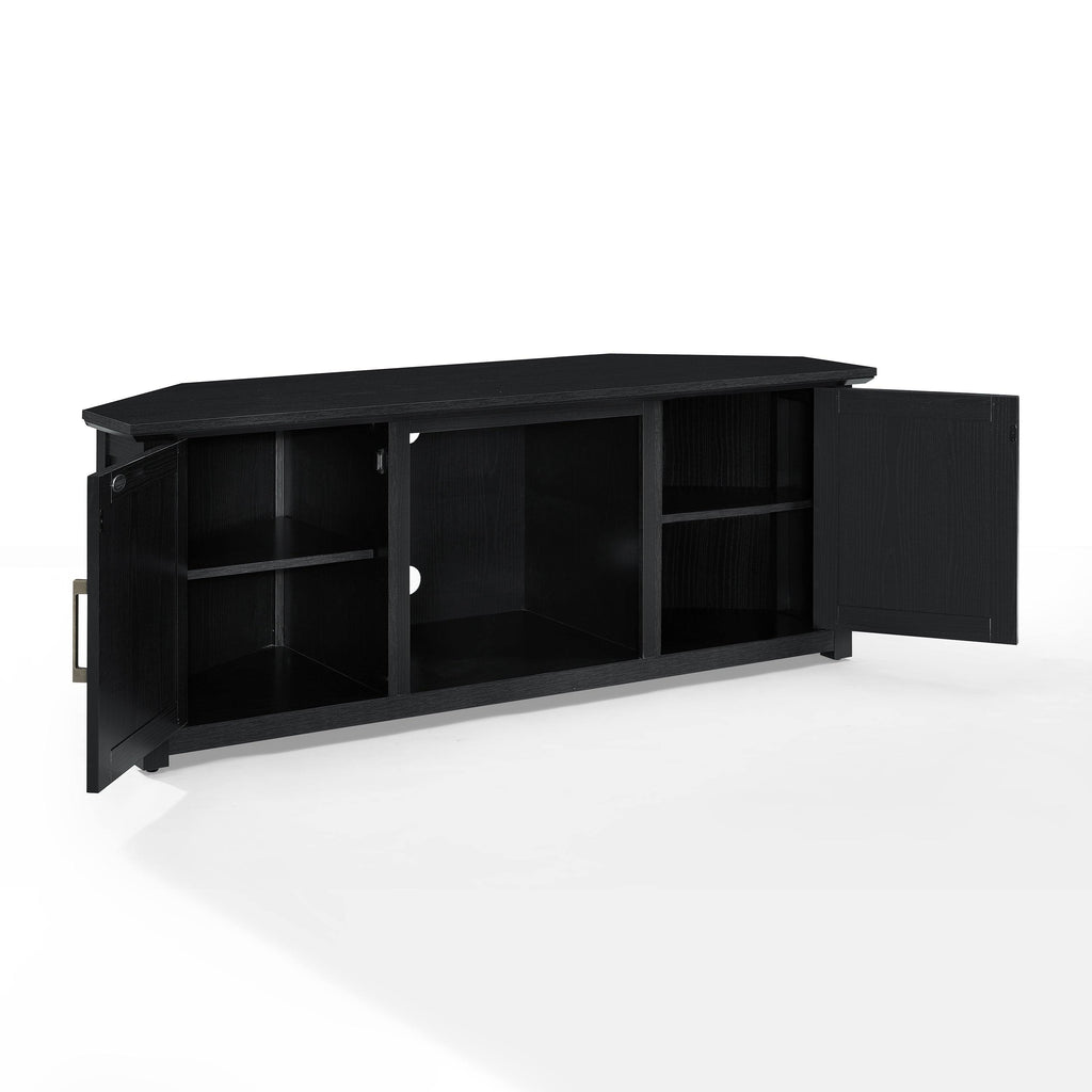 Corner TV Stand Dark Walnut J639