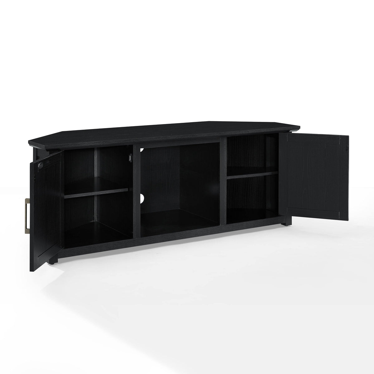 Corner TV Stand Dark Walnut J639