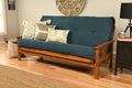 Blue Suede Fabric Futon Mattress G296