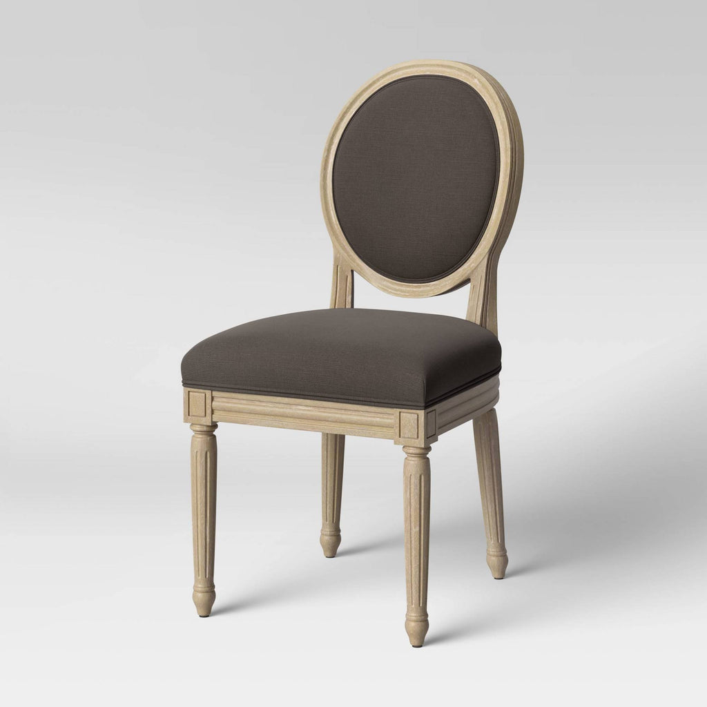 Oval Back Dining Chair Gray K895