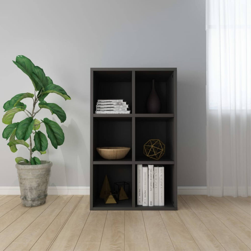 Gray Book Cabinet Sideboard Chipboard B270354