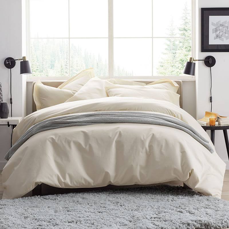 King Supima Cotton Percale Duvet Cover S6225