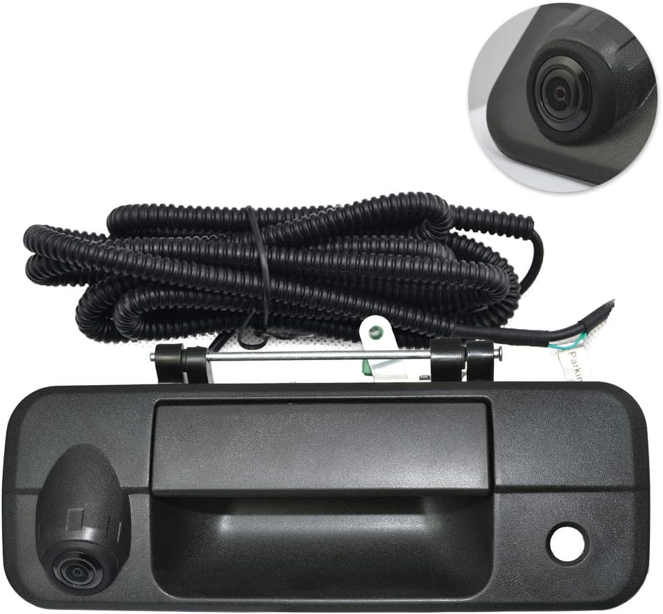 Black Tailgate Handle Camera for Toyota Tundra 2007-2013 Pack of 2 D673113