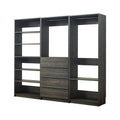 Gray Freestanding Wood Closet System T7485