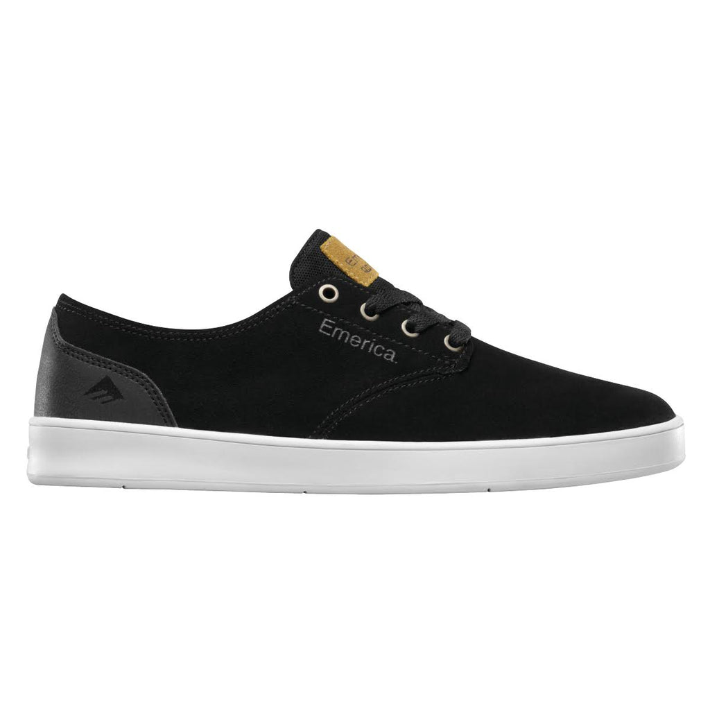 Black/Black/White Laced Shoes I9447