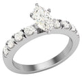Marquise Cut 14K White Gold 1.20 CT Engagement Ring R822859