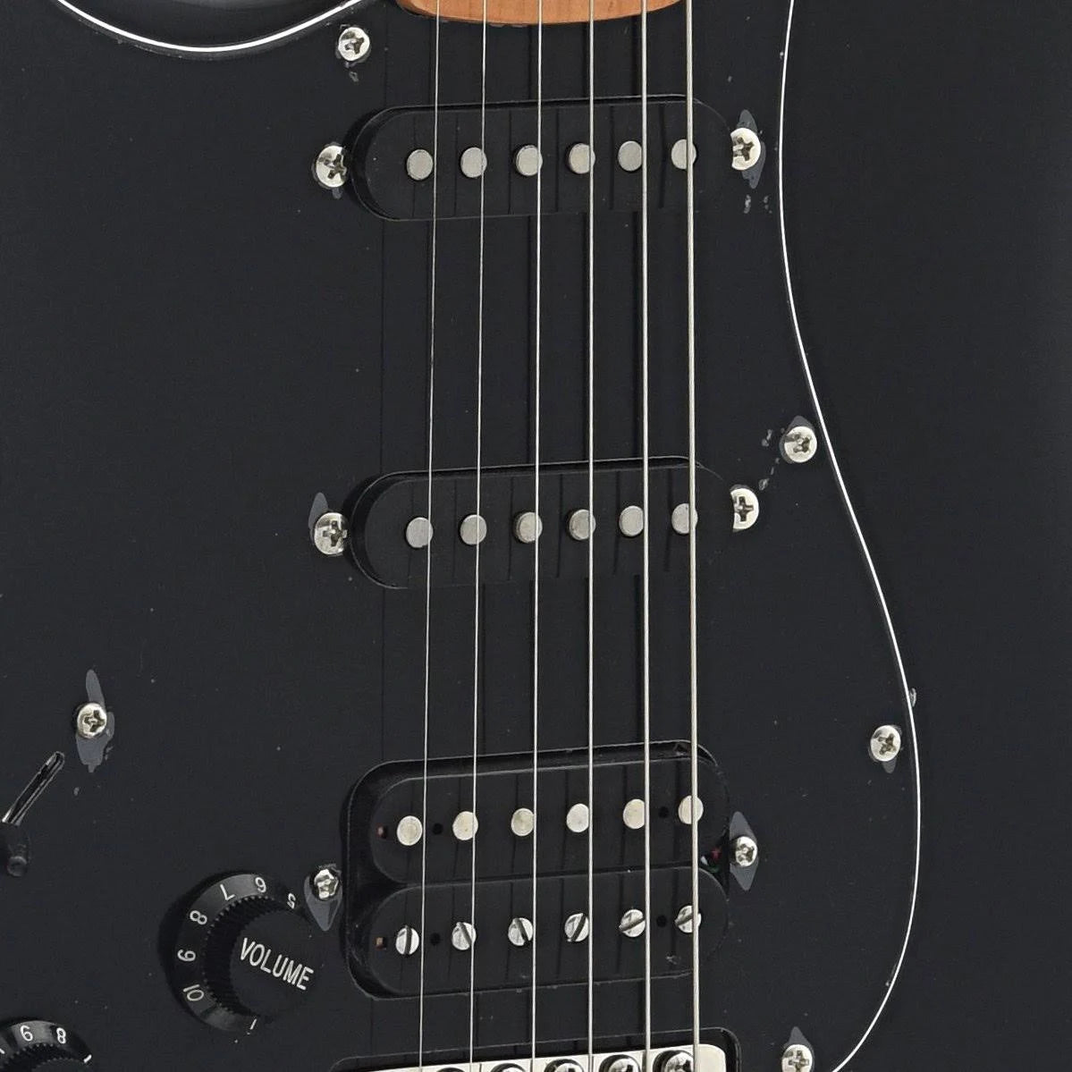 Black Left Handed Maple Stratocaster HSS B740573