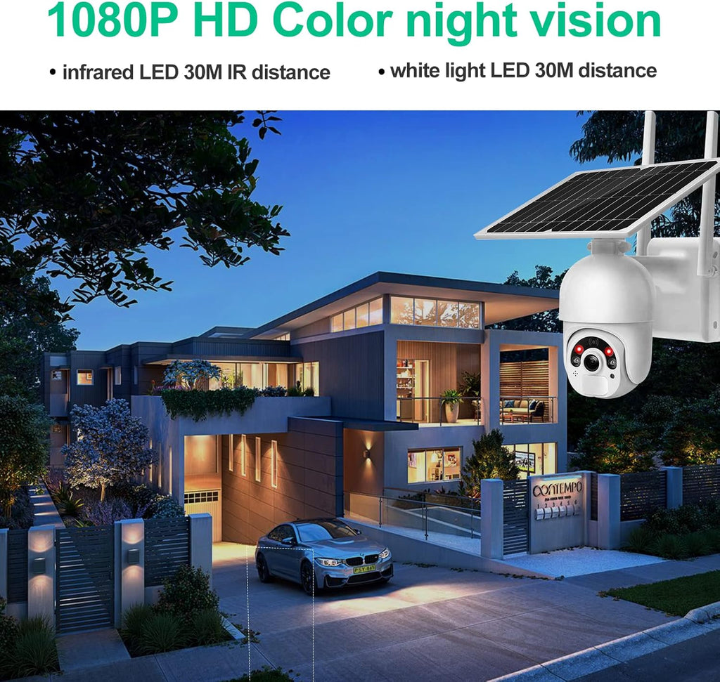 Solar Security Camera with 5dBi Antenna and 14400mAh Battery M609