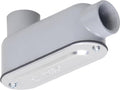3/4-Inch Gray Cast Aluminum Threaded Conduit Body with Stamped Steel Cover V845
