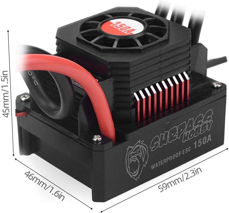 150A Brushless ESC Waterproof Electric Speed Controller Pack of 2 B4075