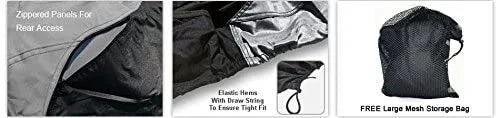 Gray/Black All Weather Jet Ski Covers with Trailer Straps and Storage Bag X3663