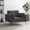 Gray Tufted Armchair E565023