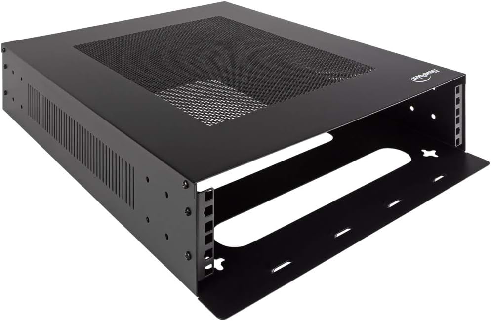 Black 2U Vertical Wall Mountable Server Rack K327229