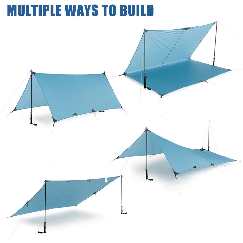 Blue 10'x10' Portable Beach Tent Sun Shelter C841636