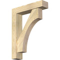 6x22W x 26x22D x 34x22H Douglas Fir Bracket with Offset Brace F221