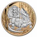Komodo Dragon vs Tiger 5 oz Silver Coin F391133