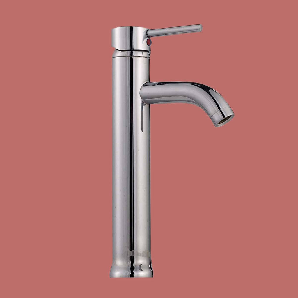 Chrome Solid Brass Single Hole Bathroom Faucet T9096