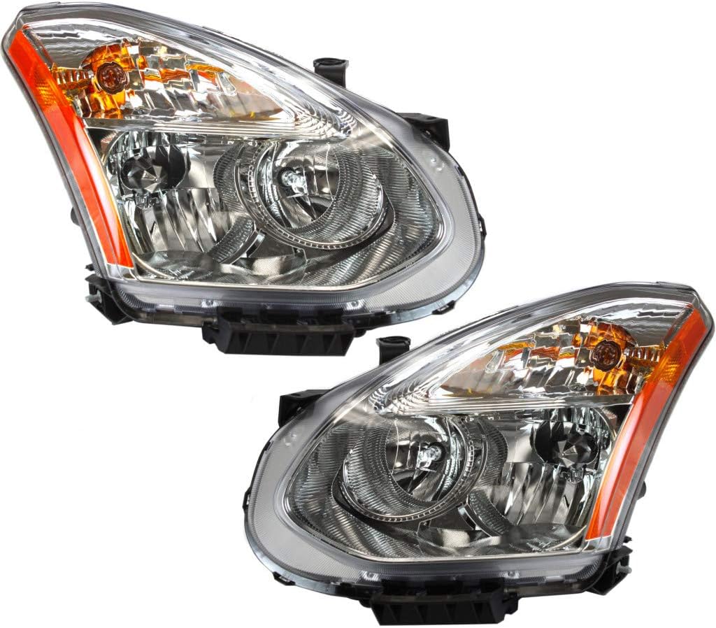 Headlight Assembly for Nissan Rogue 2013 Halogen Pair Z398