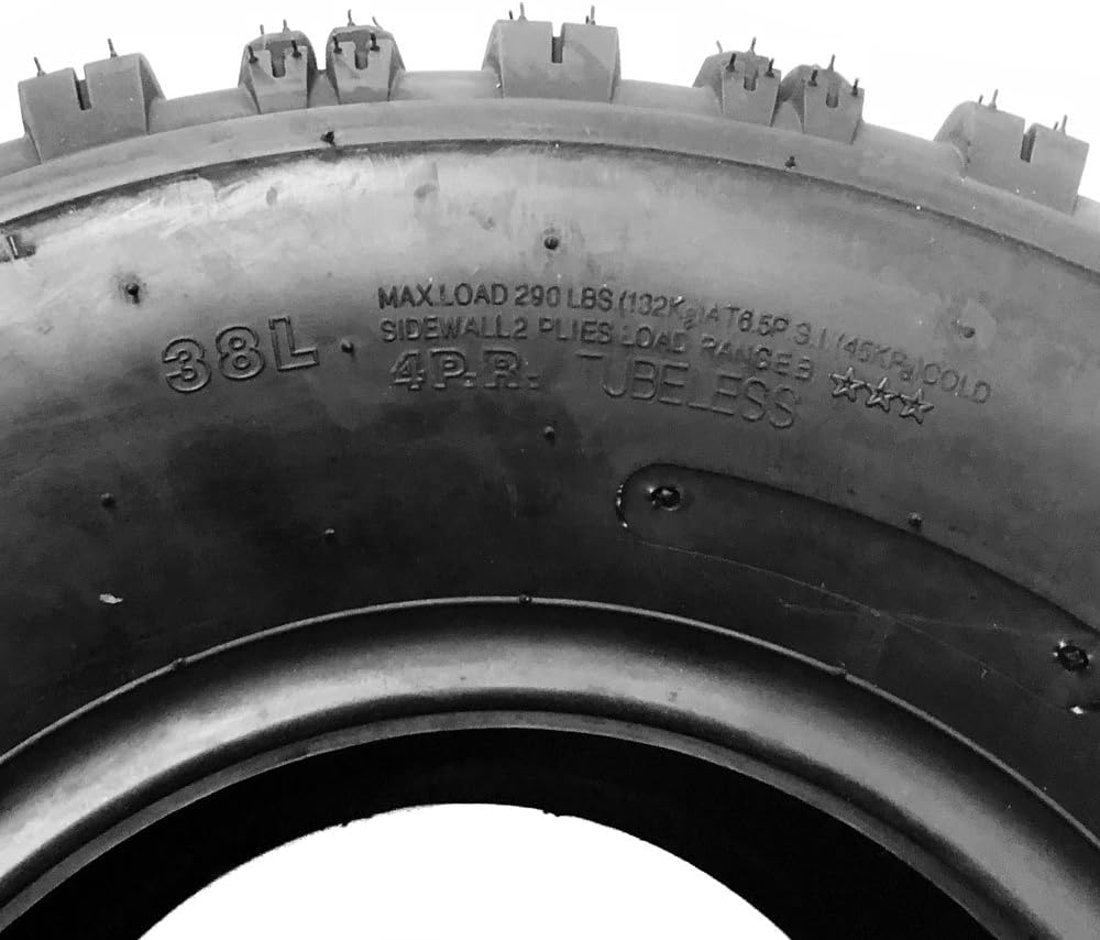 Set of 2 ATV Tubeless Tires 20x10-9 Split Knobby Tread A126