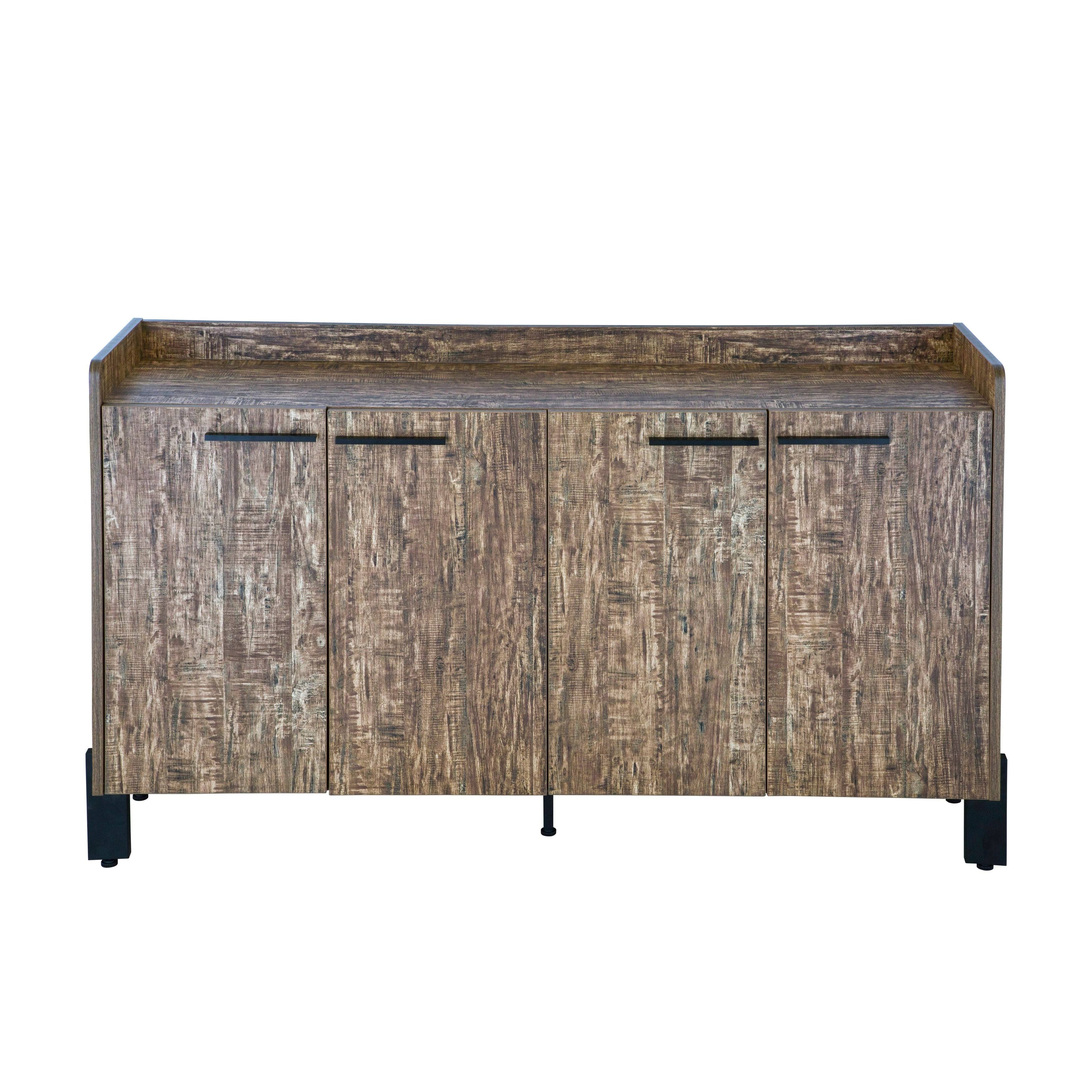 Distressed Sideboard with Two Storage Cabinets X621715