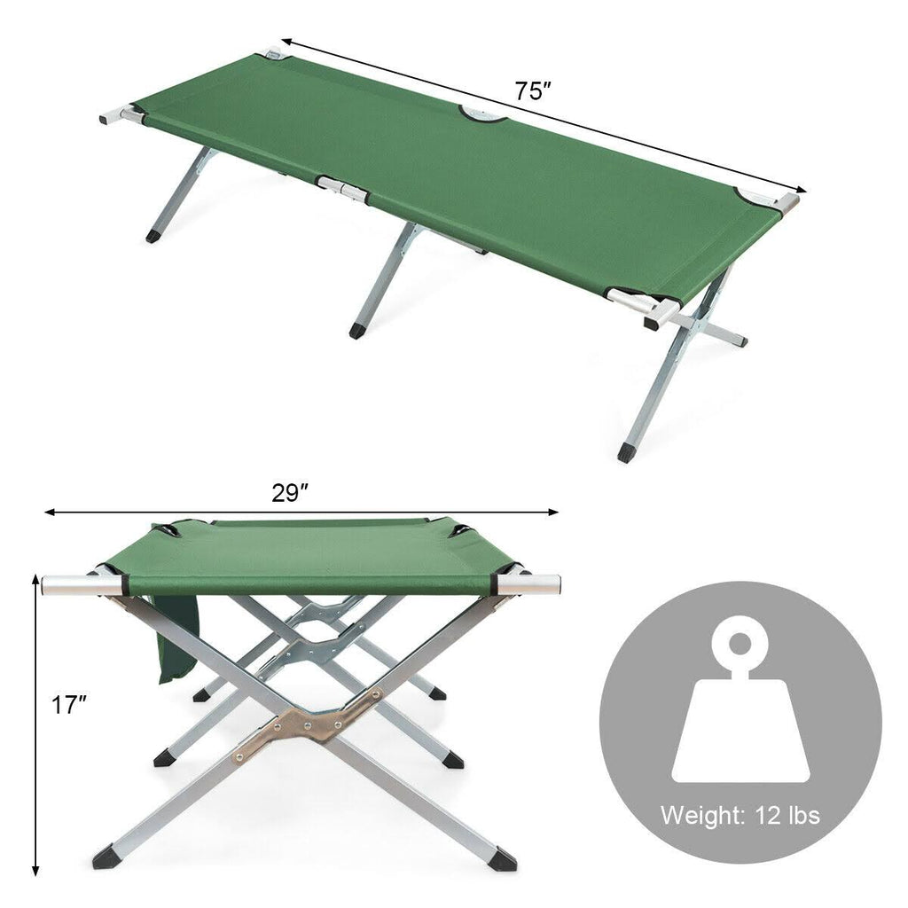 Heavy-Duty Folding Camping Cot with Carry Bag J8563