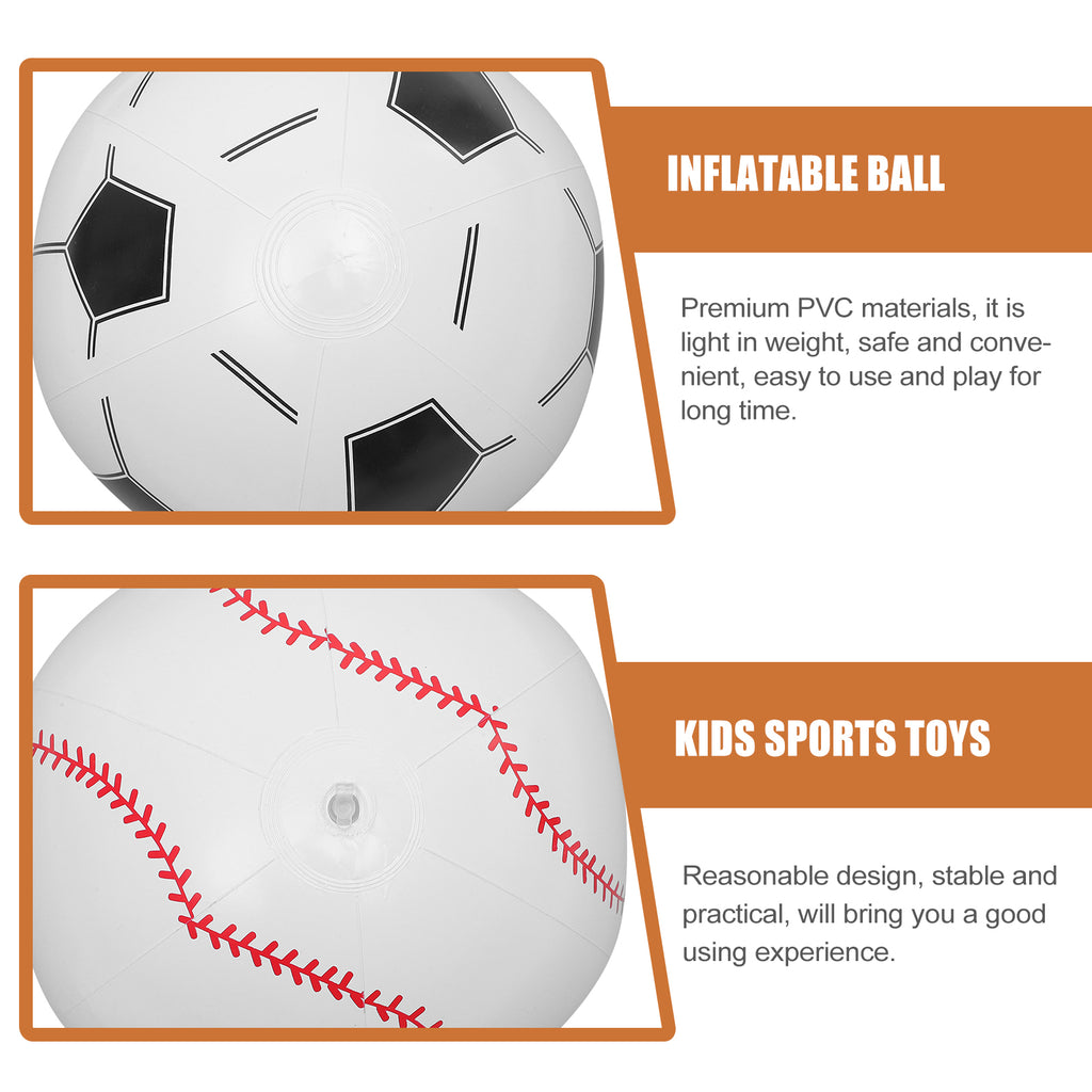 4 Pcs Inflatable Beach Ball Toy Blow up Beach Ball C589