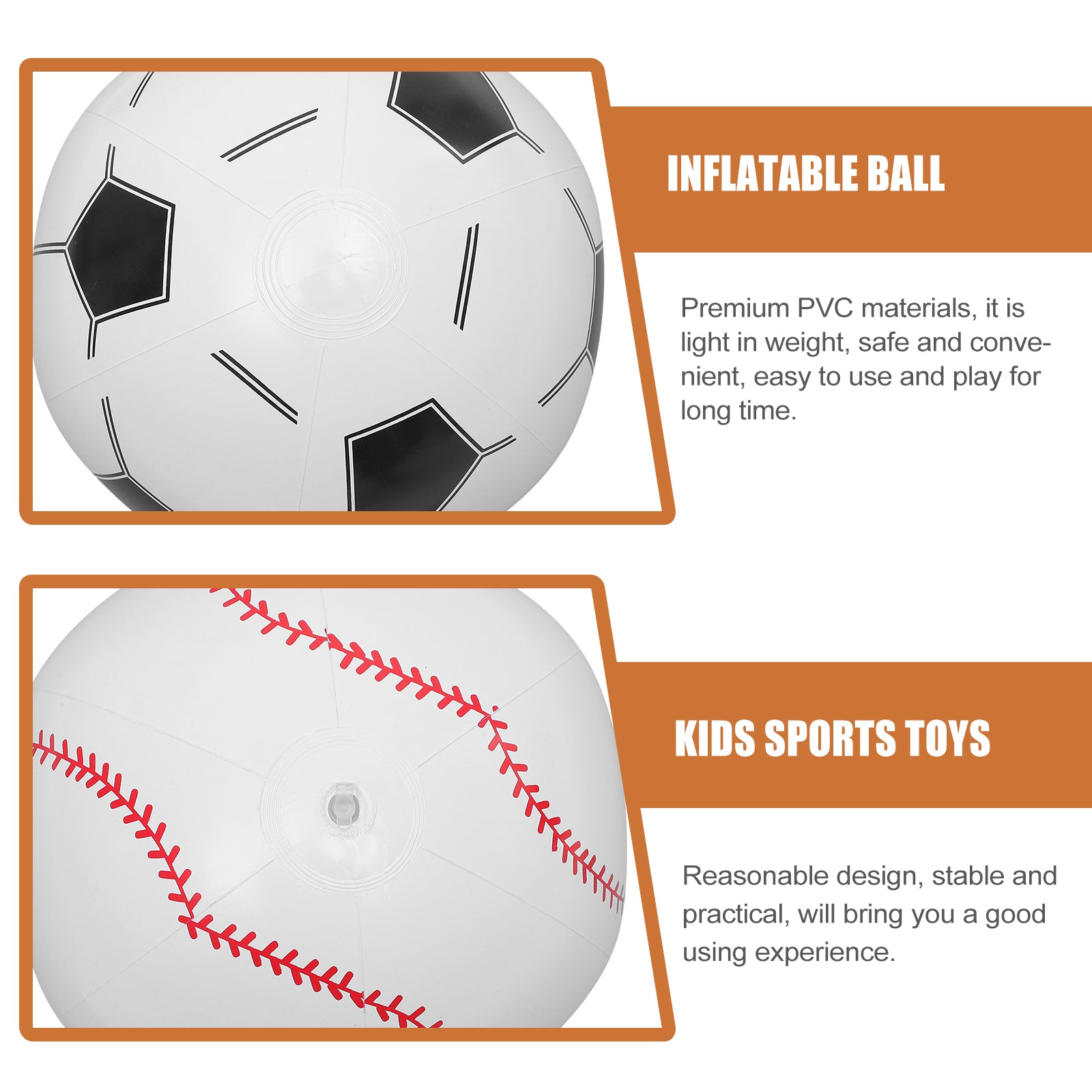 4 Pcs Inflatable Beach Ball Toy Blow up Beach Ball C589