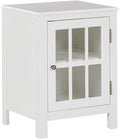 White Accent Cabinet End Table A959