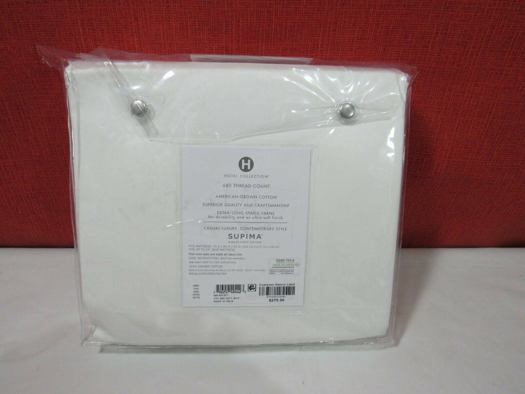 White 100% Supima Cotton California King Fitted Sheet O653