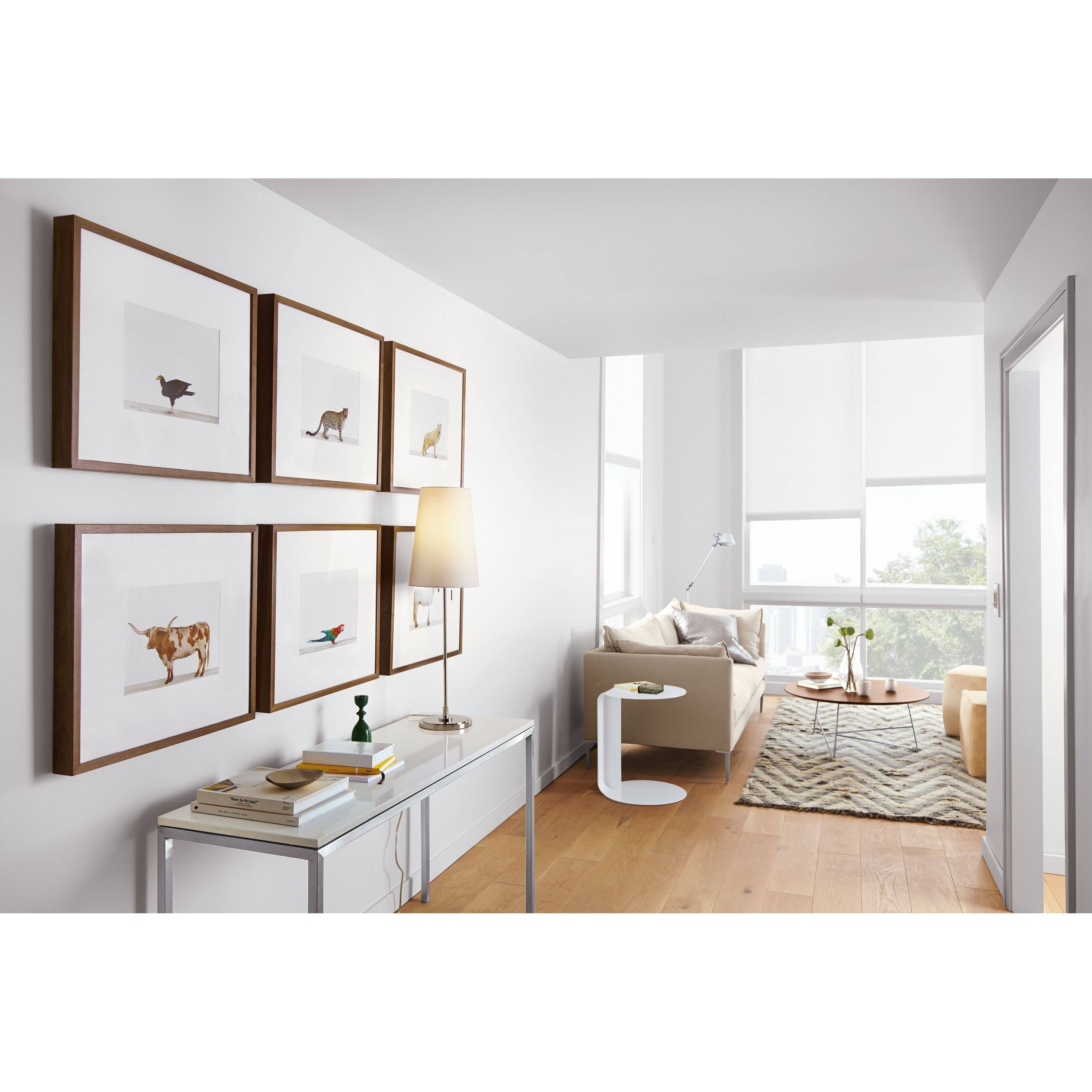 Clear Tempered Glass Console Table with Stainless Steel Frame X79855
