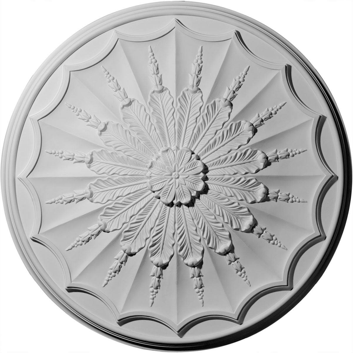 Hand-Painted Brushed Mahogany Ceiling Medallion M156